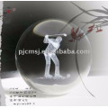 3d laser engraved Crystal ball for souvenirs